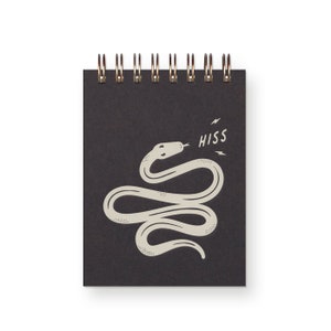 Snake Hiss Mini Jotter - Notebook | Mini Journal | Pocket Notebook | Spiral Bound | Blank Pages