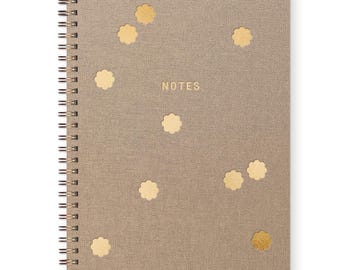 Floral Pattern Journal Journal Notebook | Lined Pages | Spiral Bound | Letterpress | Hard Cover