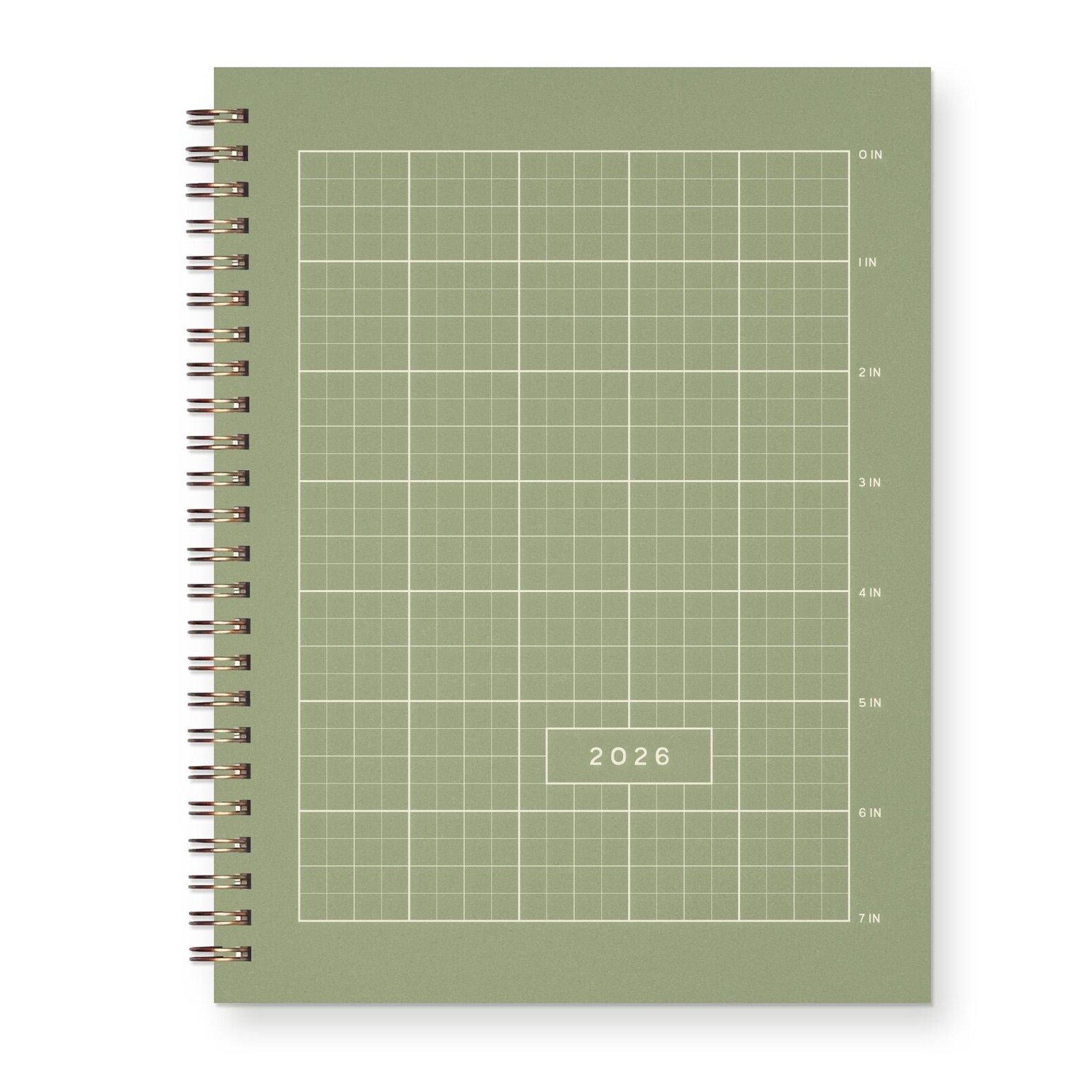 Current Week Tracker Ruler 2026 Ruler Grid Dated Planner : Calendar Year | Handmade Planner ...