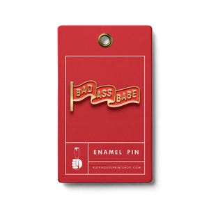Badass Babe Enamel Pin | Bag Accessories