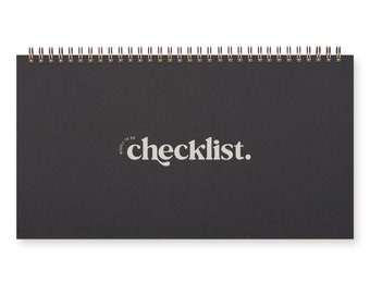 Checklist Weekly Planner - Agenda | Desk Planner | Weekly Planner | Undated