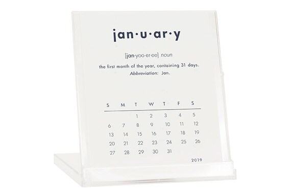 2019 desk calendar buy 2 get 1 free calendar with stand etsy