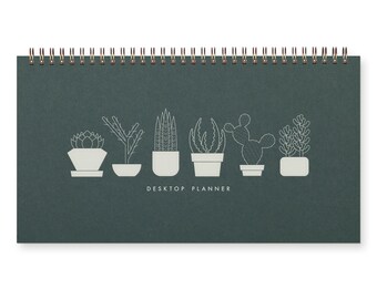 Succulent Weekly Planner - Agenda | Desk Planner | Weekly Planner | Undated