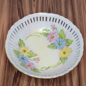 Vintage Hand Painted Decorative Bowl