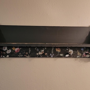 Wooden Wall Shelf with 5 Peg Hooks 31&quot; x 11&quot;