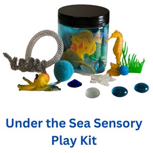 Under The Sea Play dough kit, Ocean Playdough kit, kids gift, Ocean Birthday Party, Sensory Kit, Play Dough set, Girls Boys gift,playdoh kit
