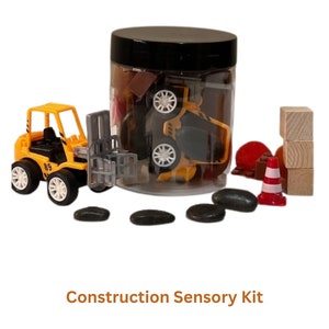 Play Dough Kit, Construction Play Dough Kit, Sensory Kit, Play Dough Sensory Busy Box, Kids Gift, Pretend Play, PlayDough Box, Sensory Toy