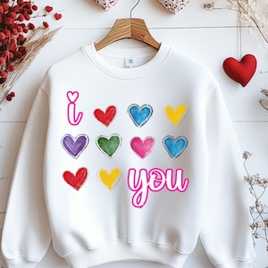 Te amo PNG, Día de San Valentín Png, Corazón de San Valentín Png, Camisa de San Valentín Svg, Corazón Png, Amor Svg, Retro San Valentín Png