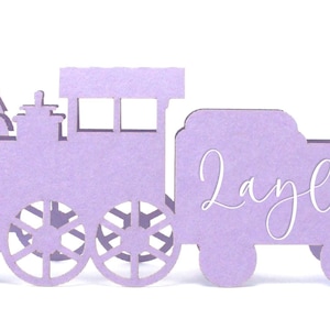 Tarjetas de lugar para trenes Tarjetas de lugar para bodas navideñas Tarjetas de lugar para bodas rústicas Tarjetas de lugar para cumpleaños Fiesta de revelación de género Ferrocarril Baby Shower Despedida de soltera