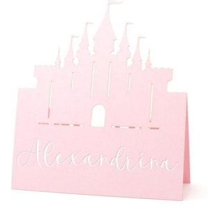 Personalisierte Schloss Hochzeit Geburtstag Name Tischkarten Disney Hochzeit Disney Namensschilder Disney Brautparty Benutzerdefinierte Hochzeit Namenskarte Sweet 16