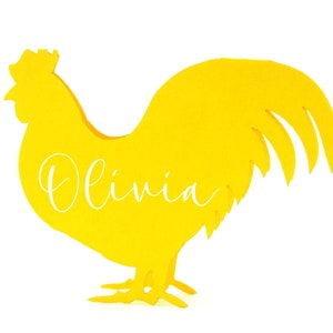 Chicken Place Cards Chicken Escort Cards Wedding Names Seating Card Farm Animal Cards Baby Shower Rooster Place Card Holders Bridal Shower