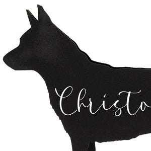 Blauwe heeler Australian Cattle Dog Plaatskaarten Bruiloft Stoelkaart Kaarthouders bruiloft Hond Bruiloft Bruidsfeest Maaltijd Keuzekaart