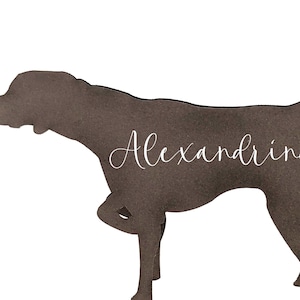 Marque-places pour chien d'arrêt allemand à poil court Porte-cartes de mariage pour répétition Plan des places pour mariage Shower nuptiale Baby shower Étiquette de mariage
