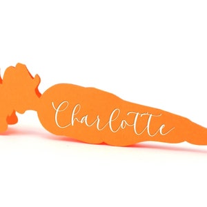 Personalisierte Karotten Tischkarten Benutzerdefinierte Ostern Korb Tag Geburtstag Namenskarten Benutzerdefinierte Ostern Tischkarte Personalisierte Ostern Tischdekoration