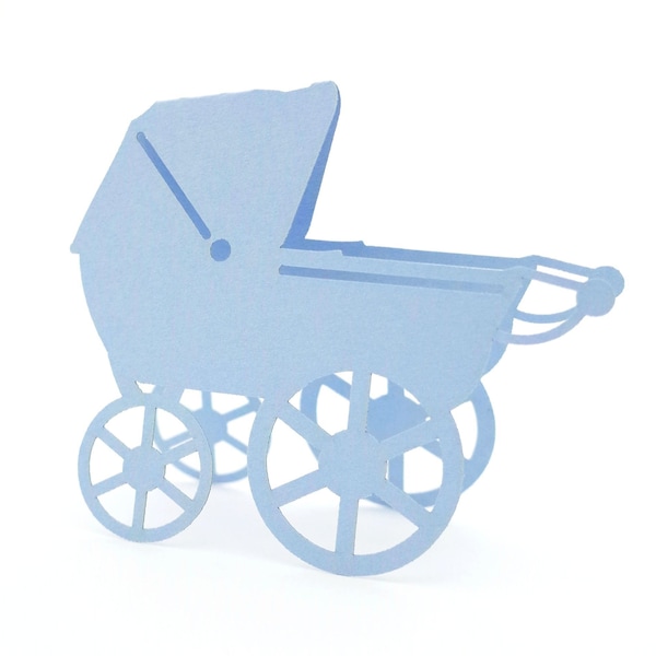 Baby Shower Place Cards Baby Stroller Place Cards Baby Carriage Place Cards Gender Reveal Party Neutral Baby Birthday Vintage Baby Shower