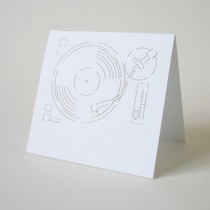 Disco de boda Tocadiscos de vinilo Tarjetas de lugar plegadas Plano de asientos de boda Disco de vinilo para boda Baby Shower vintage Nota musical para boda
