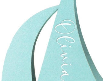 Segelboot Tischkarten Hochzeit Tischkarten Sitzplan Nautische Hochzeit Brautparty Strandparty Strandparty Karte