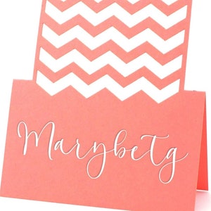 Wizytówki Chevron Modne uchwyty na karty miejsc na wesele Plan miejsc na weselu Geometryczny szykowny Baby Shower Nowoczesny wieczór panieński Wzór zygzakowaty