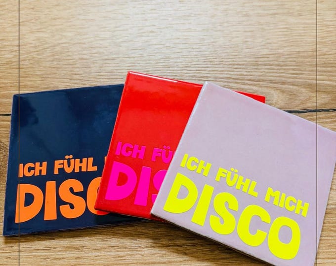 Disco Coasters – Cheers & Disco – Bar Accessory – Funny Drink Coaster – Gift Idea for Friends