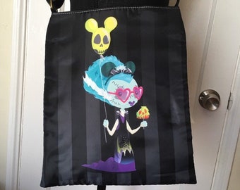 Disneyland Tourist Frannie Cross Body Purse - Bride of Frankenstein with Mickey Balloon and Poison Apple