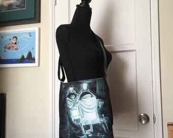 Fashionably Late to the Party Cross Body Purse - Hatbox Ghost - Haunted Mansion Inspired Purse