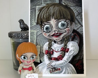 Annabelle Tribute Print: Conjuring Universe Horror Art (5x7 Inch)