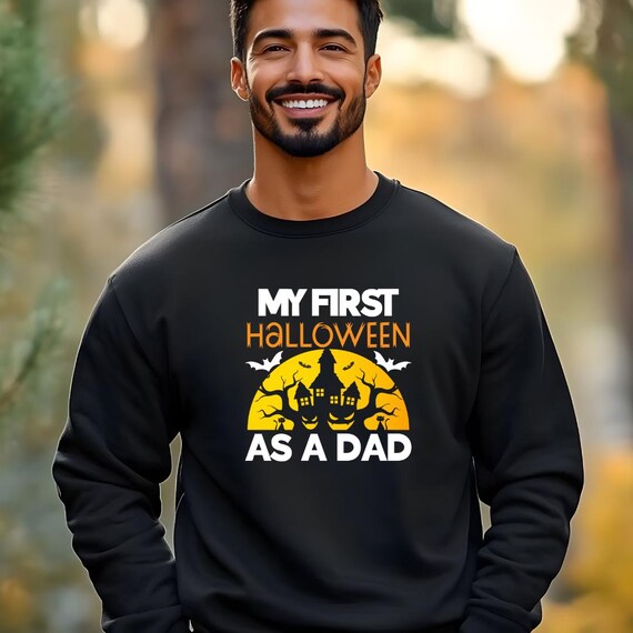Dad's First Halloween Sweatshirt: Unisex Fall Apparel