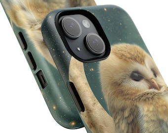Owl Phone Case: 3D Print, Tough Magnetic Case - Glossy or Matte
