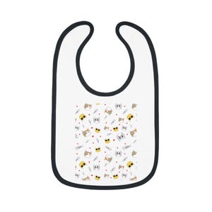 Cute Animal Print Baby Bib, Adorable Baby Shower Gift, Mealtime Essential for Infants, Funny Kitchen Accessory, Bib for Little Foodies