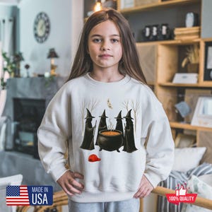 Sudadera de bruja de Halloween para niños pequeños, divertida camiseta gráfica de protesta para niños, camiseta juvenil política feminista, camiseta de derechos humanos, camiseta anti Trump para niños