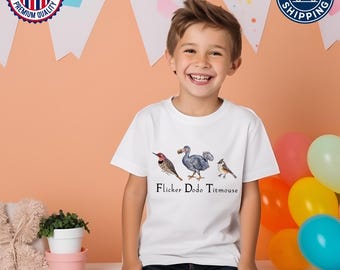 Maglietta anti-Trump Bird per ragazzi, maglietta discreta FDT per bambini, maglietta politica per ragazzi, maglietta divertente per giovani liberali, maglietta democratica per bambini