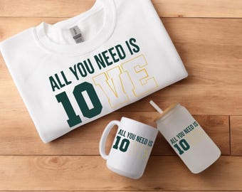 All You Need is Love Packers geschenkdoos, uniseks geschenkdoos-cadeau voor haar, alles wat je nodig hebt is Jordan Love Football geschenkdoos, cadeau voor haar, voetbal