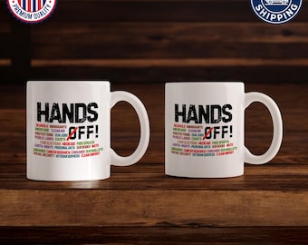 Hands Off Protest Mug, Political Activism Mug, Free Speech Mug, Save Public Lands Mug, Medicare & Social Security Mug