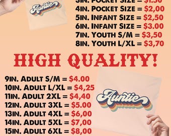 DTF Gang Sheets | Custom DTF Transfers | Bulk Hot Peel Heat Transfers | Direct to Film Printing | Iron On Shirt Decals | Ready to Press