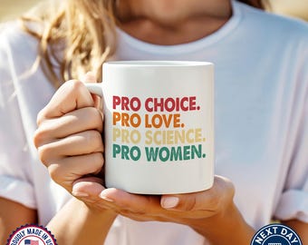 Caneca Feminista, Caneca de Café Pró-Escolha, Caneca dos Direitos das Mulheres, Caneca do Orgulho LGBTQ, Caneca Ativista da Justiça Social