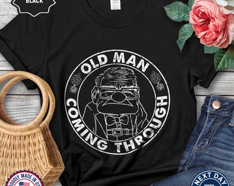 Shirt oude man, Disney Carl-T-shirt, shirt Disney opa, shirt grappige vader, shirt omhoog, filmshirt omhoog, Disney-T-shirt vaderdagcadeau