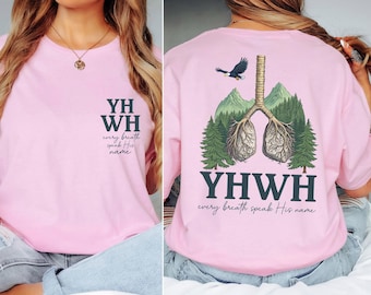 Moletom com inspiração cristã, moletom com estampa de versículos bíblicos, moletom cristão YHWH Lungs, vestuário com citação de fé, camiseta Fé sobre o medo