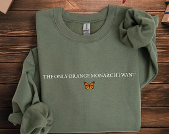 Felpa con cappuccio "L'unica monarca arancione che voglio", maglietta pro-democrazia, maglietta anti-monarchia, maglietta a sostegno della democrazia, felpa con cappuccio del movimento Resist
