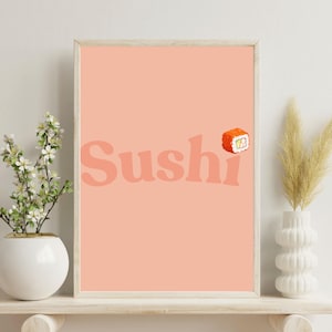 Sushi Digital Wall Art Print | Japanese Cuisine