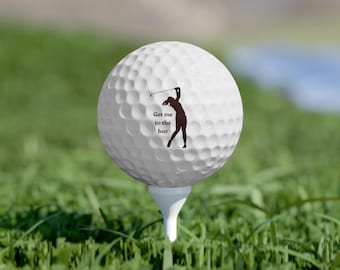 Novelty Message Golf Balls, Unique Golf Accessories, Surlyn (6pcs)