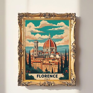 高級フィレンツェ イタリア デジタル ウォール アート | エレガントな古いお金の美的印刷可能なアートワーク | 即時ダウンロード、2 サイズ利用可能