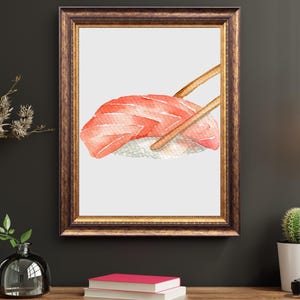 Sushi Digital Wall Art Print | Japanese Cuisine
