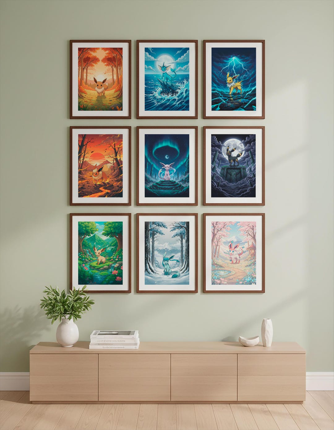 Evolution Poster, Japanese Illustration Print, Japanese Art (digital ...
