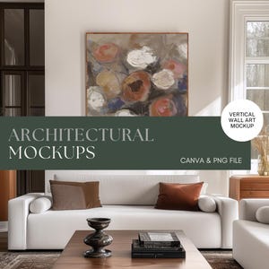 Canva Wall art Mockup Fall Modern Frame Mockup Canva Frame Template Autumn Wallart Mockup for Canva Drag and Drop Frame Mockup Templates