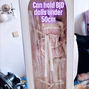 BJD人形ディスプレイバッグ、収納バッグ、1/4インチ人形ハンドバッグ、BJDハンドバッグ、OB11バックパック、大容量、その他のサイズをカスタマイズ、1/6インチ人形バッグ