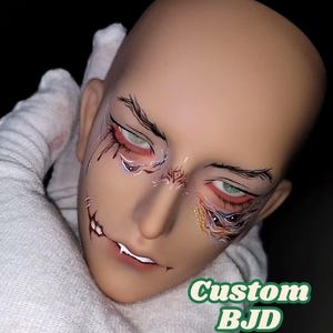 1/4 BJD Doll Head, Customized BJD Makeup, Customized BJD Head (Excluding Hair),K-Pop Demon Hunters Makeup