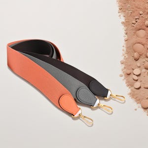 2inch Width Solid Color Canvas Leather Bag Strap｜Customized Length｜High Quality Straps｜Crossbody Shoulder Handbag Strap｜Replacement Handle