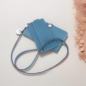 Bolsa interior / Organizador de bolso cruzado para hombro / Correa moldeadora de bolso de cuero Togo / Convertido en billetera larga Constance