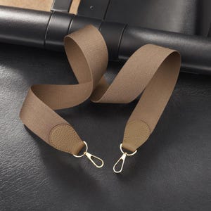 5CM Width Solid Color Canvas Leather Bag Strap｜Customized Length｜High Quality Straps｜Crossbody Shoulder Handbag Strap｜Replacement Handle