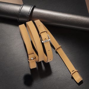 15mm Width Togo Leather Purse Strap Belt | Adjustable Leather Crossbody Bag Strap | Shoulder Handbag Chain | High Quality Handle Replacement